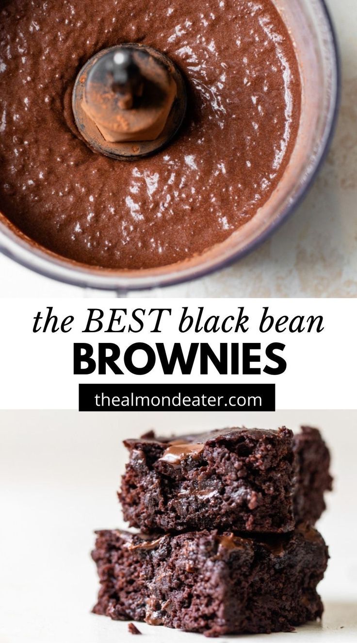 the best black bean brownies recipe is made with only three ingredients, and it's so good to eat