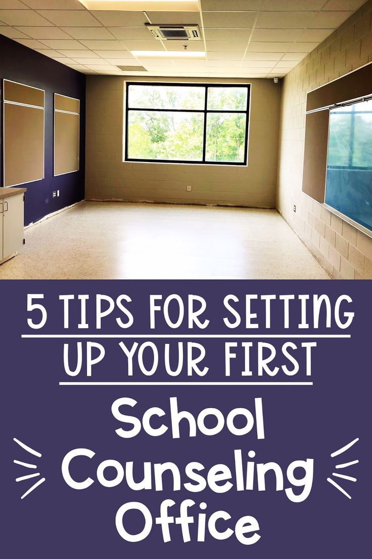 an empty room with the words 5 tips for setting up your first school consulting office