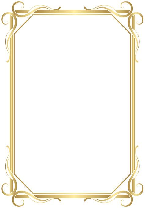 an ornate gold frame with scrolls on white background