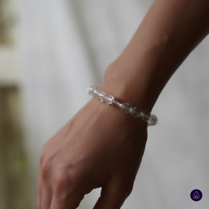 100% AUTHENTIC | HIGH GRADE | USA | 3 DAYS FREE SHIPPING | ASANA ♥ Clarity ♥ Purity ♥ Positive Energy ♥ Amplification ♥ Well-being ♥ CLEAR QUARTZ BRACELET--a timeless and versatile accessory that embodies clarity, purity, and positive energy. Crafted from natural Clear Quartz, each bead in this bracelet radiates a pristine transparency that symbolizes clarity of mind and spirit. Clear Quartz is known as the "master healer" and is revered for its ability to amplify energy, enhance intuition, and