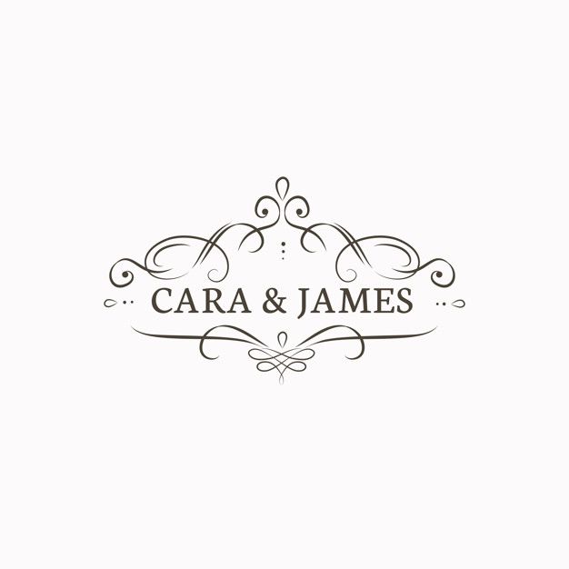 the logo for cara and james's, a wedding venue in new york city