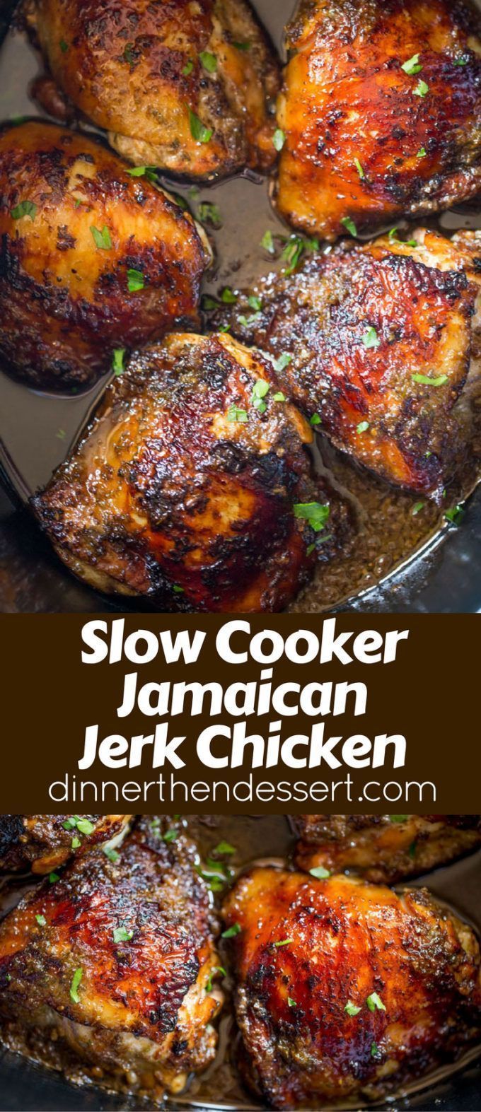 slow cooker jamaican chicken is an easy dinner recipe