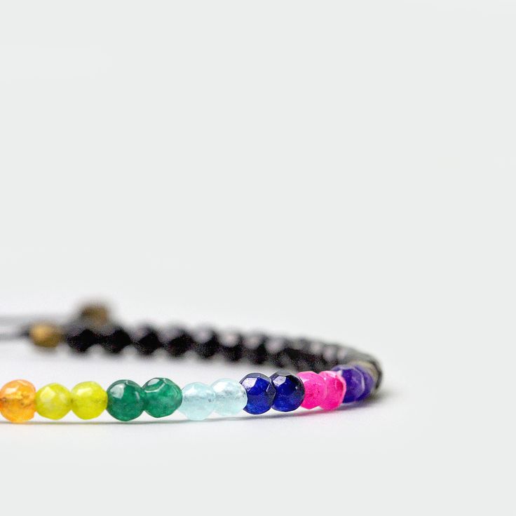 "Bracelet made with natural stone beads 3 mm, with adjustable closure What are chakras and what are they for? The aura is an energy field that surrounds the body of every human being and has rivers of energy called meridians that nourish every organ of the body. This is provided by seven energy vortices called chakras. These carry the color spectrum of the rainbow, and have various functions: they are associated with a part of the body and a gland, so if they are well balanced we have good healt Modern Gemstone Beaded Bracelets For Gift, Modern Gemstone Beaded Bracelets As Gift, Modern Gemstone Beads Bracelet For Gift, Modern Multicolor Beaded Bracelets As Gift, Modern Beaded Bracelets With Natural Stones For Gift, Adjustable Gemstone Beaded Bracelets For Everyday, Casual Gemstone Beads Friendship Bracelets As Gift, Modern Adjustable Gemstone Beaded Bracelets, Minimalist Adjustable Gemstone Beaded Bracelets