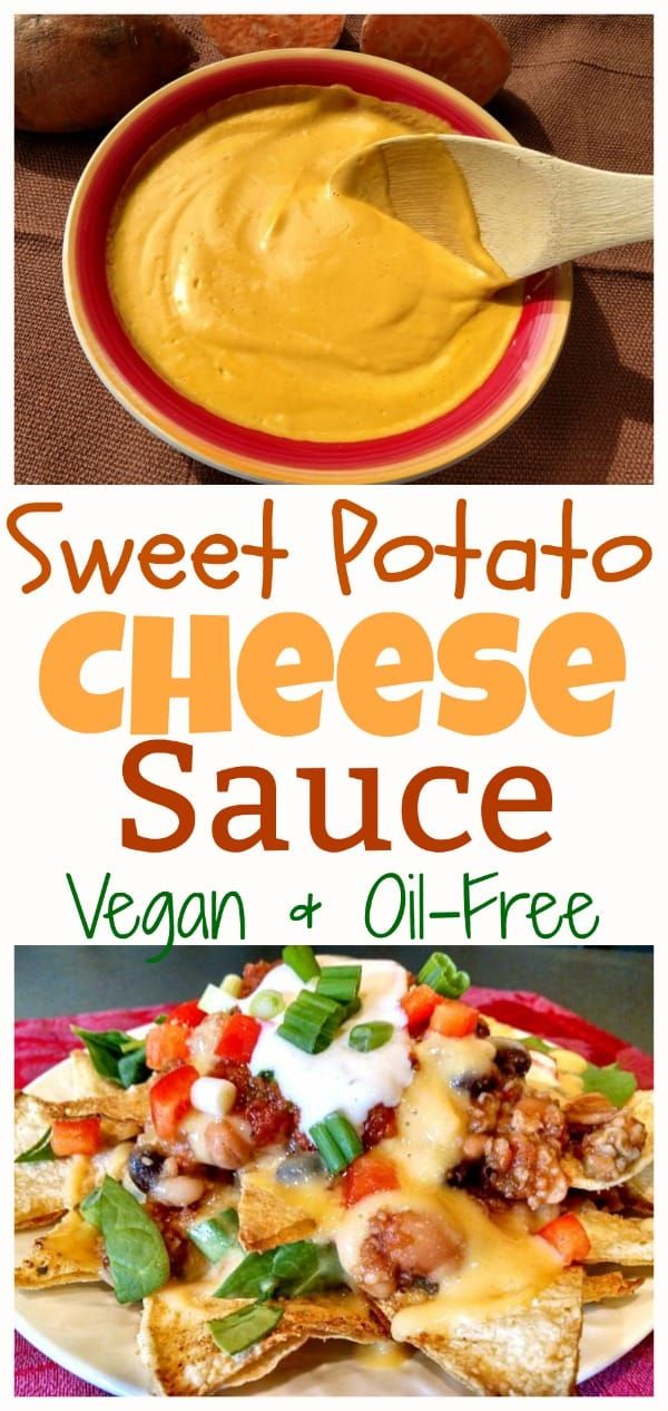 sweet potato cheese sauce is an easy and healthy side dish