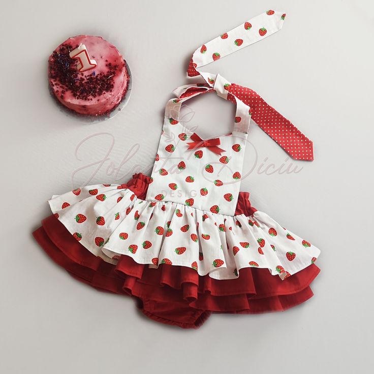 Sweet Red Dress For Birthday, Playful Fitted Bubble Romper For First Birthday, Playful Fitted Red Bubble Romper, Playful Pink Bubble Romper For Cake Smash, Playful Red Dress For First Birthday, Sweet Cotton Bubble Romper For First Birthday, Sweet Summer Party Bubble Romper, Cute Bubble Romper For First Birthday In Summer, Playful Fitted Bubble Romper For Birthday