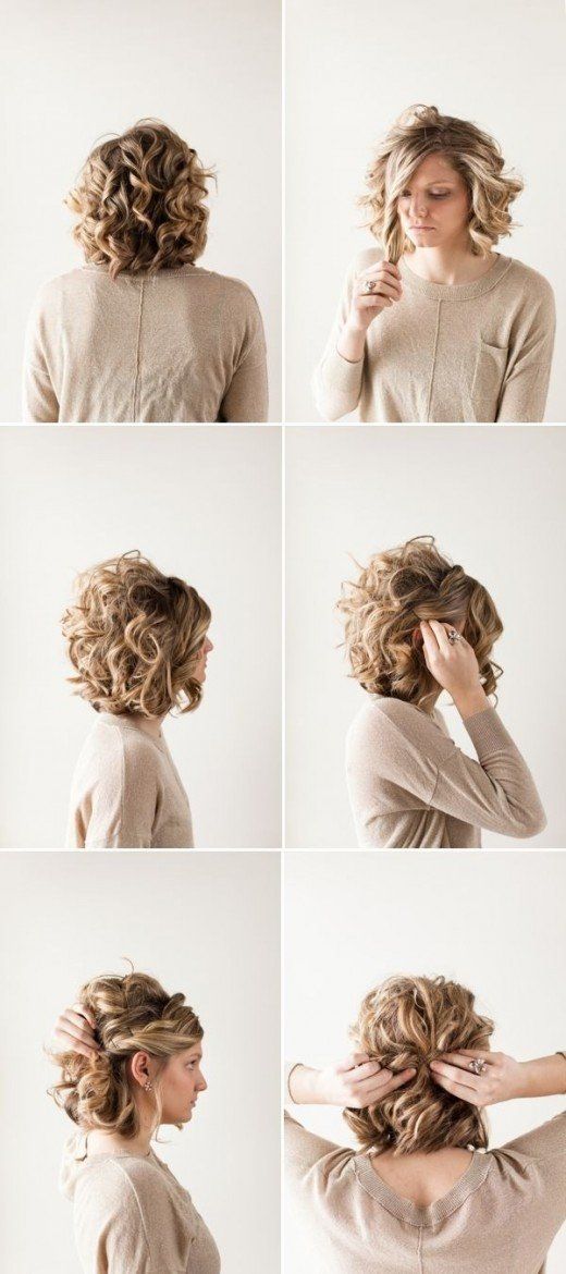 Shoulder Length Curly Hair, Curly Hair Updo, Mom Hairstyles, Popular Haircuts, Short Hair Updo, Formal Hairstyles, Short Curly Hair, Party Hairstyles, Homecoming Hairstyles