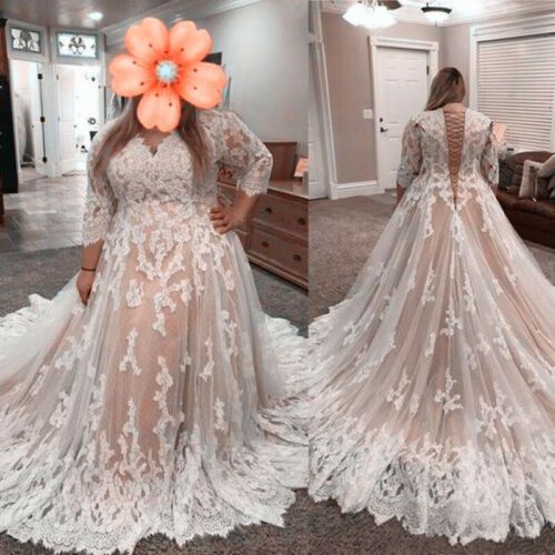 a woman in a wedding dress with an orange flower on her head, and another photo of