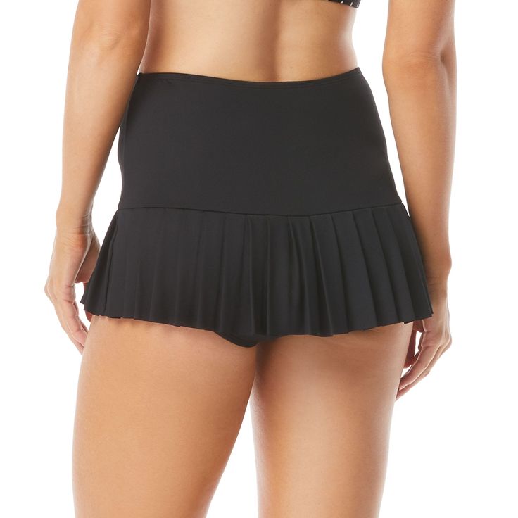 The Beach House Sophie Pleated Swim Skirt brings retro-glam resort-ready style to your swimwear bottoms. With a slight high-waisted fit, this pleated swim skirt offer a sleek and smooth beach look. Designed with high-end materials that bend with you for extra comfort and shape retention with chlorine resistance, colorfastness and swimwear that looks new longer. 
  Pleated Skirted Swim Bottom High Waisted Full Coverage Attached Swim Bottoms 50+ UPF 4 Way Stretch Soft Touch Comfort Fabric Chlorine Swim Short, The Beach House, Swimwear Bottoms, Best Lingerie, Plus Size Bra, Swim Skirt, Designer Swimwear, Leather Mini Skirts, Beach Look