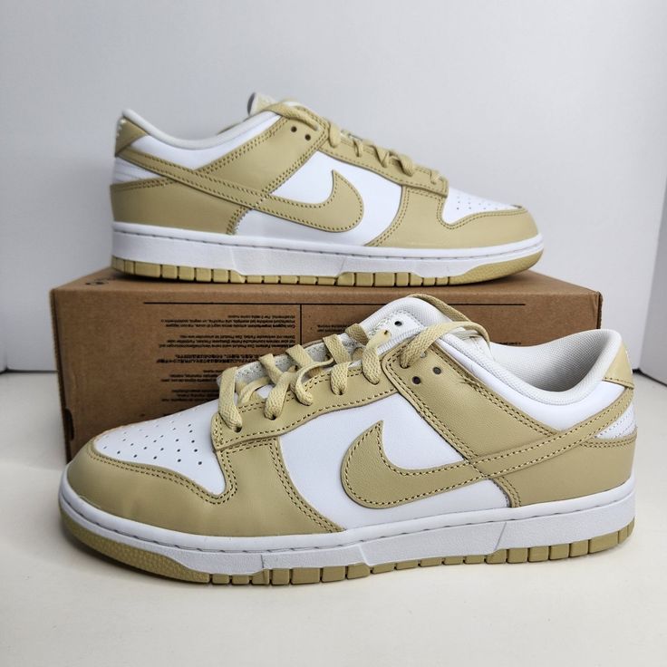 Nike Dunk Low Retro Size 9.5 Men White/Team Gold-White Sku: Dv0833-100 100% Authentic Brand New Without Box Any Questions? Make Sure To Ask Price Firm Nike Air Force Max, Nike Vomero, Mens Football Cleats, Nike Zoom Pegasus, Nike Gold, Sport Shoes Men, Nike Metcon, Nike Air Zoom Pegasus, Nike Kyrie