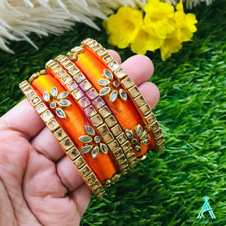 Thread Bangle Designs, Bridal Bangle Set, Colourful Bangles, Diy Bangles, Latest Earrings Design, Silk Thread Bangles Design, Silk Thread Earrings, Thread Bangles Design, Colorful Bangles