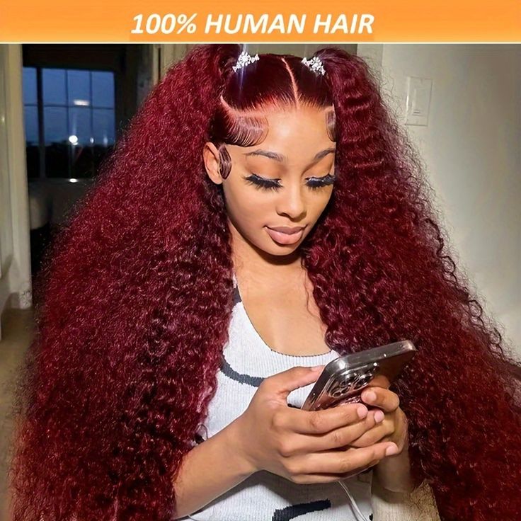 Faster shipping. Better service Red Curly Side Part Wig, Soft Pink Frontal Wig, Burgundy Wigs Hairstyles, Different Black Women Hairstyles, Lace Front Wigs Styles Straight Hair, Red Swoop Wig, Natural Hair Color Wigs, 99j Deep Wave Wig Styles, 13 By 4 Lace Frontal Styles