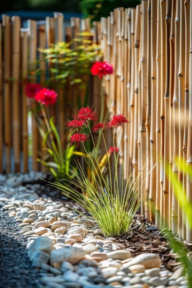 Creative Reed Fencing Ideas for Your Backyard Reed Fencing Ideas, Reed Fence, Reed Fencing, Tiny Beach House, Small Urban Garden, Bamboo Screening, 1st House, Porch Windows, Balcony Bar