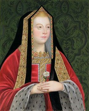 an old painting of a woman in red and gold