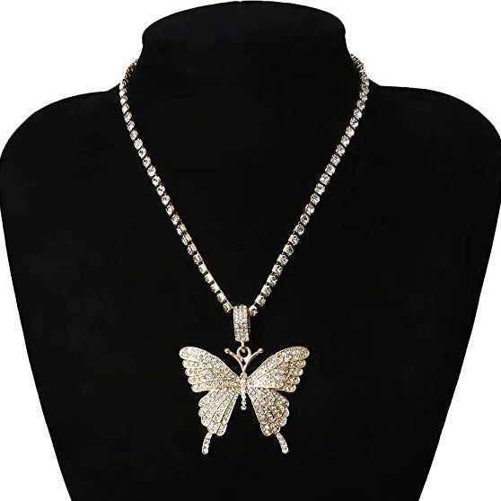 Our Gold or Silver Rhinestone Butterfly Sparkly Pendant Necklace design is simple yet elegant, suitable for ladies and girls of all ages. Excellent as a luxury gift for that special person in your life or a special gift to treat yourself, either way you're guaranteed to fall in love with your new Butterfly Pendant Necklace. These Beautiful Butterfly Statement pieces will add plenty of bling to your unique style and dress up any Attire, Complete your favorite outfit with the perfect amount of spa Rhinestone Alloy Jewelry Gift, Diamond White Rhinestone Necklace Gift, Diamond White Rhinestone Necklace As Gift, Alloy Rhinestone Jewelry For Gift, Silver Rhinestone Jewelry Gift, Crystal Rhinestone Pendant Necklace Gift, Silver Rhinestone Jewelry For Gift, Crystal Pendant Rhinestone Necklace As Gift, Silver Sparkling Rhinestone Necklace For Gift