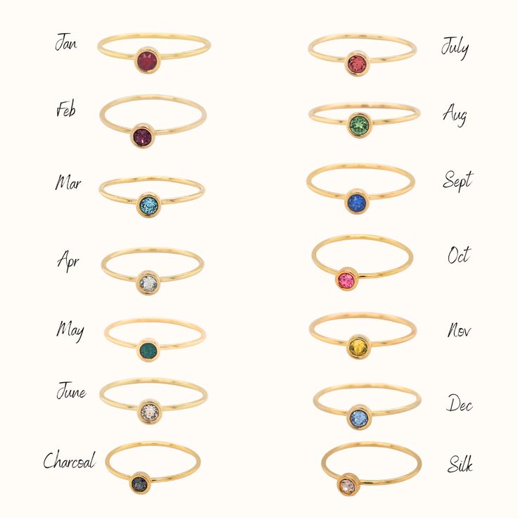 This 14k gold filled signet class ring set is the perfect gift for her, especially for graduation. Handmade and personalized, it adds a unique touch to any outfit. Elevate your style with this elegant and timeless piece. Included in this set is one 14k gold filled 4mm birthstone ring, one 14k gold filled signet ring personalized with a year, one 2mm 14k gold filled personalized name ring, and one 14k gold filled flat beaded ring. This ring set will be engraved in our lowercase serif font and is 14k Gold Filled Midi Rings Gift, Classic Gold Stackable Rings With Gemstones, 14k Gold Filled Round Band Jewelry Gift, Classic 14k Gold Filled Midi Promise Rings, Classic Personalized 14k Gold Midi Rings, Classic Adjustable Stackable 14k Gold-filled Rings, Classic Adjustable Stackable 14k Gold Filled Rings, 14k Gold Filled Tarnish Resistant Midi Rings As Gift, Classic 14k Gold Filled Stackable Rings Gift