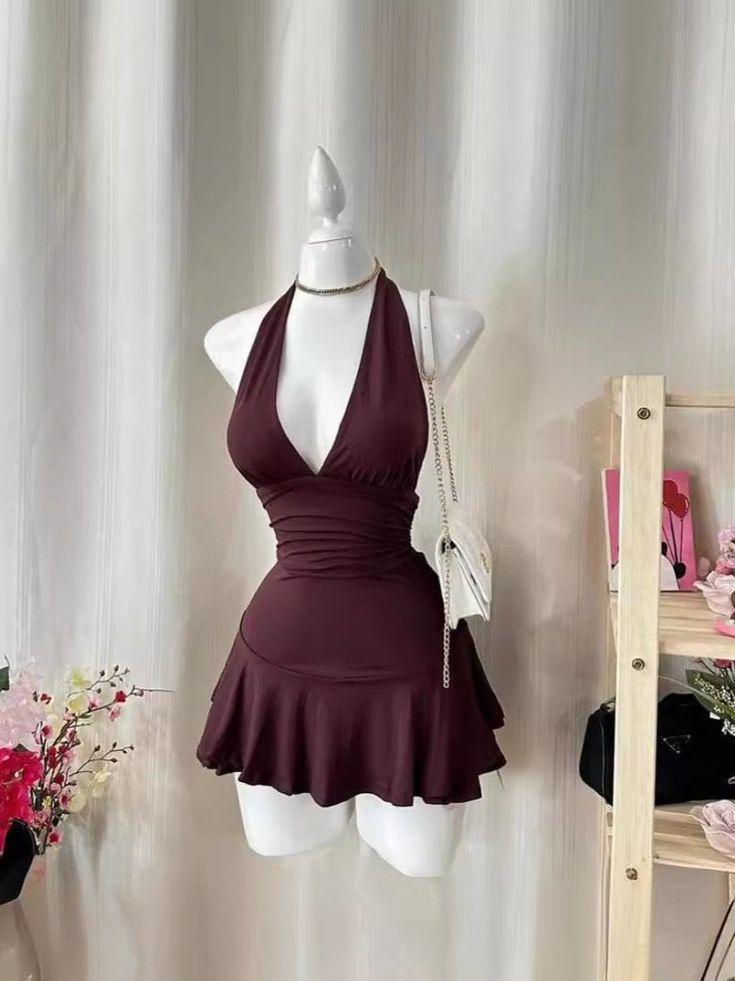 Harajuku Fashion Aesthetic, Womens Dress Tops, Hem Design, Solid Color Dress, Sweater Dress Women, Mein Style, Diy Couture, Harajuku Fashion, Cute Woman