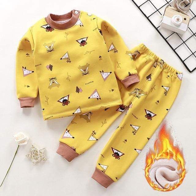 Style 18 / 4T Thicken Pajama Sets Cartoon Korean Suit, Cartoon Pajamas, Warm Pajamas, Thermal Pajamas, Sleep Clothes, Comfortable Pajamas, Cotton Pajama Sets, Night Suit, Cute Pajamas