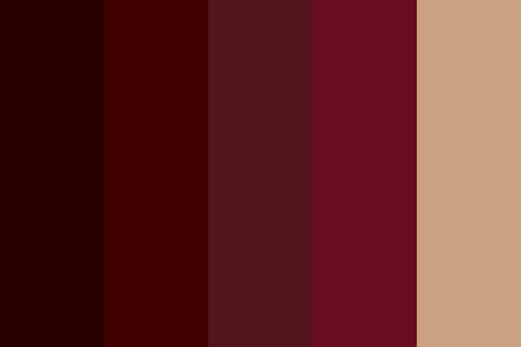 the color palette is maroon and brown