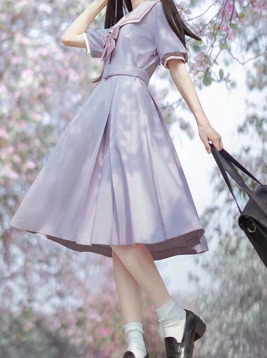 ❤︎Light Purple Sailor College Dress❤︎ College Dress, Sailor Dress, Purple Dress, Light Purple, Lilac, Violet, Purple, Clothes