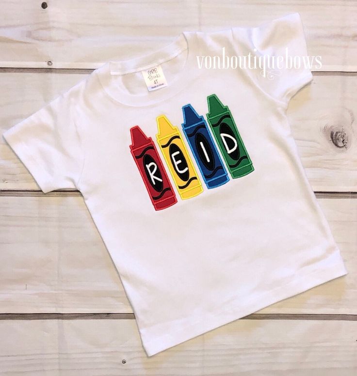 This adorable shirt is ready for back to school and every day wear! Shirt - Boys unisex white short sleeve shirt Colored Crayons (multi colors - specific colors can be requested) Name in white letters Everything can be customized - please just let me know and I will custom make for you! Don't want white ? Message me to find out what other colors are available ! ( red, black, blue, grey, navy just to name a few!) Start your custom order now with a quick message :) Playful Multicolor Shirt For School, Playful Short Sleeve Shirt For School, Fun White Shirt For Back To School, Multicolor Shirt For School, Short Sleeve T-shirt For School Events In Summer, Multicolor Short Sleeve Shirt For School Spirit, Summer Short Sleeve T-shirt For School Events, Fun Multicolor Shirt For End Of School Year, Multicolor Shirt For End Of School Year