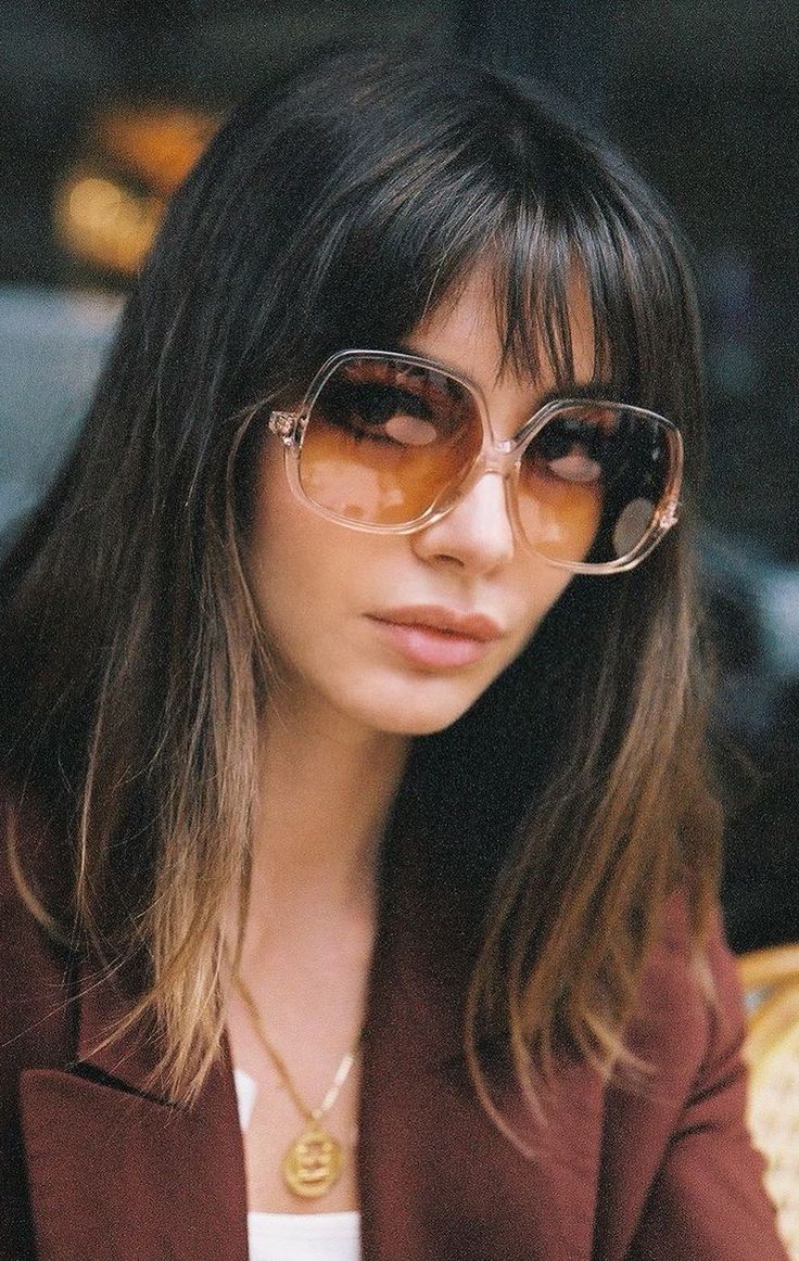 Mara Lafontan, 70s Sunglasses, Wearing Sunglasses, Good Hair Day, Bob Wigs, Up Girl, Brunettes, Glasses Fashion, Hair Day