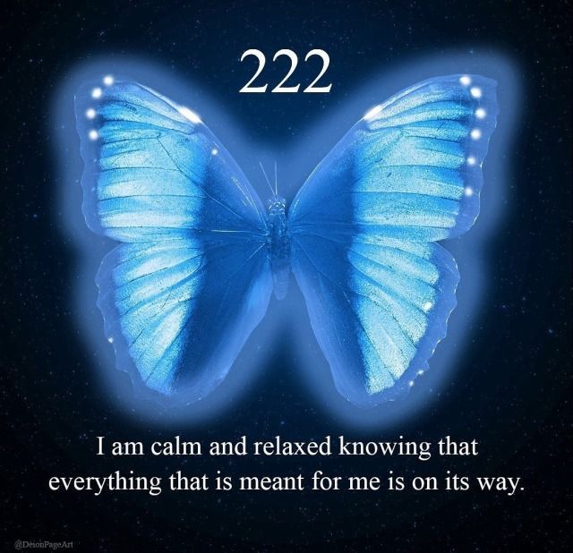 a blue butterfly with the words, what's for me will always be for me that's why i relax