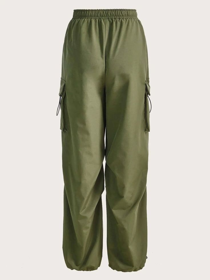 Introducing our Pocket Drawstring Parachute Cargo Pants, where style and practicality meet in one remarkable piece. These pants are designed to elevate your fashion game while offering convenience and comfort. With a drawstring waist, you can easily adjust the fit to your liking, ensuring a personalized and comfortable feel. Crafted from lightweight and breathable parachute fabric, these pants provide a soft and airy sensation, perfect for all-day wear. Specification: Style: Casual Type: Parachu Solid Color Straight Cargo Pants With Drawstring, Solid Straight Cargo Pants With Drawstring, Utility Straight Leg Pants With Drawstring, High Waist Drawstring Pants, High Waist Utility Pants With Drawstring, Baggy Techwear Pants With Drawstring, Techwear Cotton Pants With Drawstring, Utility Style Drawstring Trousers, Streetwear Full-length Drawstring Pants