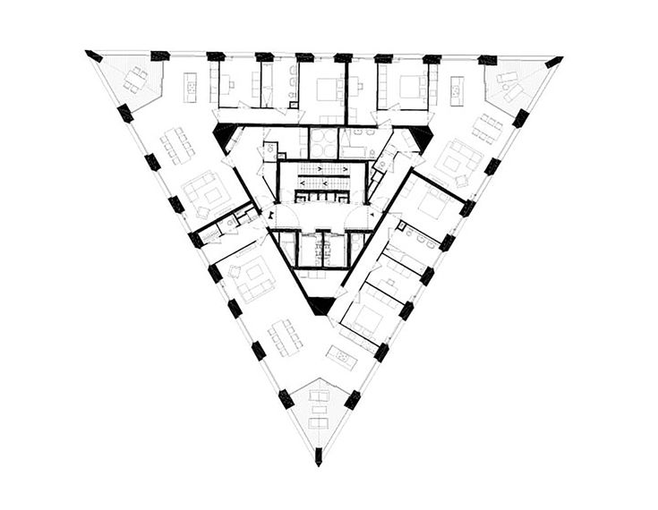 the floor plan for an office building