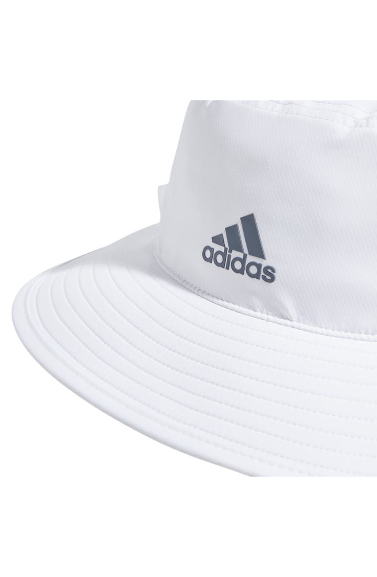 Add a sporty and stylish element to your wardrobe with this lifeguard bucket hat. 4" brim UPF 50 sun protection 100% polyester Hand wash, dry flat Imported White Sun Hat For Spring Outdoor Activities, White Wide Brim Hat For Outdoor Activities, White Brimmed Hat For Outdoor Activities, White Lightweight Sun Hat For Outdoor, Casual White Breathable Sun Hat, White Flat Brim Sun Hat For Outdoor, White Sun Hat With Curved Brim For Outdoor Activities, Breathable Adjustable Bucket Hat, Functional Waterproof Sun Hat For Summer