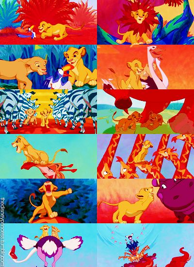 the lion king and other animated characters