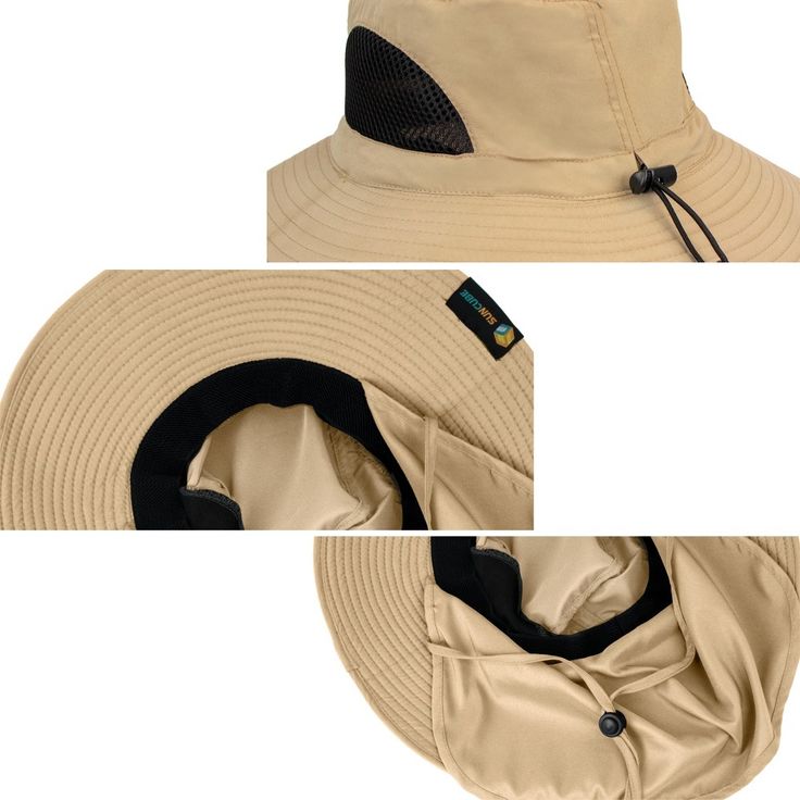 Sun Cube Premium Outdoor Boonie Hat Sun Cube Premium Sun Bucket Boonie Hat is the perfect gear to keep you protected in the sun during any outdoor activities. Particularly suited for fishing, hiking, camping, and other outdoor activities, our hat will perform and let you achieve more outside! It comes with the following features: Protect you from the sun -- 3.7 Inch wide brim to protect you from all angles from the blazing sun. It is also 50+ UPF, offering complete UV protection for your face and ears. Functional -- The hat is lightweight and breathable with its breathable mesh side panels and spandex sweat band to keep you cool during hot summer days. Our adjustable chin strap allows you to be secured on your hat during windy days! Also comes with an adjustable head strap for a perfectly Khaki Wide Brim Hat For Travel, Khaki Sun Hat With Upf 50+ For Travel, Khaki Curved Brim Sun Hat For Travel, Travel-ready Khaki Sun Hat With Upf 50+, Khaki Sun Hat Upf 50+ For Travel, Khaki Wide Brim Sun Hat For Travel, Khaki Travel Hat With Upf 50+, Beige Bucket Hat For Summer Outdoor Activities, Khaki Sun Hat With Uv Protection For Travel