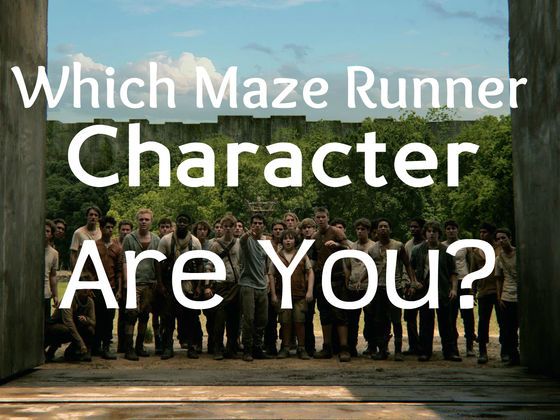 a group of people standing next to each other with the words which maze runner character are you?