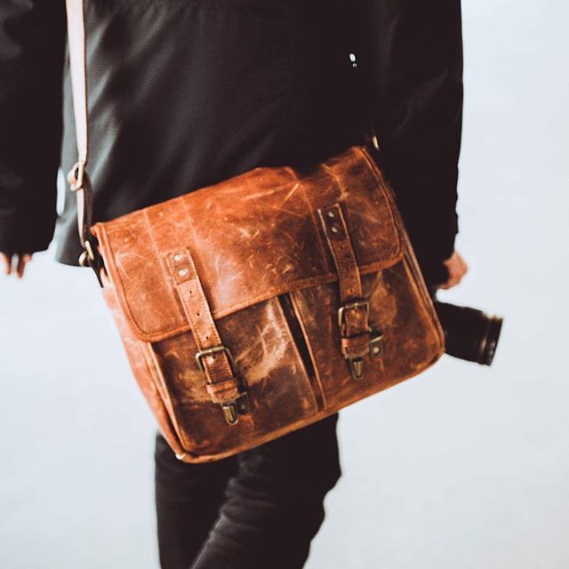 @aungerz's leather Prince Street messenger in Antique Cognac Ona Bags, Laptop Messenger Bags, Camera Gear, Waxed Canvas, Bag Vintage, Outdoor Seating, Full Grain Leather, Male Model, Cognac