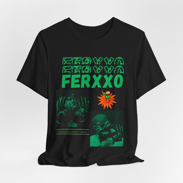 Feid / FerxxoCalipsis  t-shirt by unknowndesignstees on Etsy Hip Hop Style T-shirt For Summer Music Festival, Relaxed Fit T-shirt With Text Print For Music Festivals, Edgy Short Sleeve T-shirt With Band Logo, Relaxed Fit Band Merch T-shirt With Logo, Trendy Festival T-shirt With Graphic Print, Relaxed Fit T-shirt For Music Festivals Fan Merchandise, Relaxed Fit Graphic T-shirt For Concerts, Band Logo Cotton T-shirt, Band Logo T-shirt For Music Festivals, Crew Neck