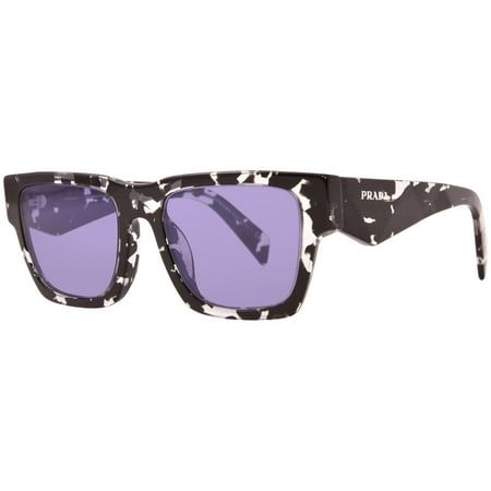 The Prada PR A06S 15O50B unisex square sunglasses, feature tortoise black crystal plastic frame and purple mirror lenses. The Prada model PR A06S comes in size; lens 50mm x bridge 21mm x temple 145mm. This item will come with Prada box, case, cloth and paperwork, and they can be fitted with your prescription by a licensed professional. Size: 50/21/145.  Color: Multicolor.  Age Group: adult. Purple Mirror, Prada Model, Prada Sunglasses, Black Crystals, Cloth Bags, Square Sunglasses, Tortoise, Sunglasses Accessories, Prada