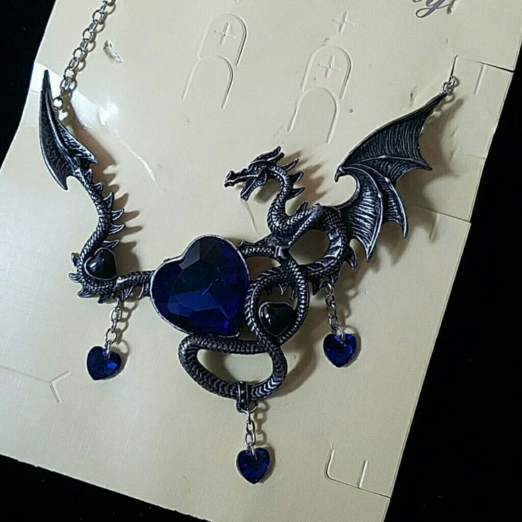 Brand New Big Dragon Crystal Necklace. 5 Inches Length Of Wings 5 Crystals And Chain. Very Nice Fantasy Jewelry Necklace, Dragon Amulet, Dragon Crystal, Necklace Dragon, Big Dragon, Crystal Dragon, Dragon Lover, Dragon Necklace, Dragon Jewelry