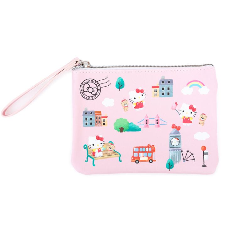 Cute Rectangular Travel Pouch, Cute Zipper Pouch For Travel, Playful Zipper Pouch For Travel, Cute Travel Pouch Pencil Case, Cute Travel Pencil Case Pouch, Cute Travel Pencil Case With Removable Pouch, Kawaii Travel Zipper Pouch, Kawaii Zipper Travel Pouch, Cute Multicolor Travel Pouch