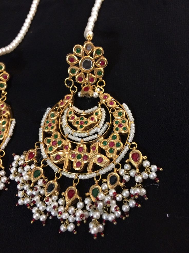 chandbali made using kundan and 22 carat gold plated ear supports included Festive Multicolor Chandbalis With Intricate Design, Hand-set Chandbalis For Diwali Celebration, Hand Set Chandbalis For Diwali Celebration, Multicolor Chandbali Jhumkas With Tilla, Celebration Kundan Hand-set Chandbalis, Hand Set Kundan Chandbalis For Celebration, Temple Jewelry Style Multicolor Chandbalis For Festive Occasions, Festive Chandbali Bridal Earrings With Tilla, Chandbali Bridal Earrings With Tilla For Festivals