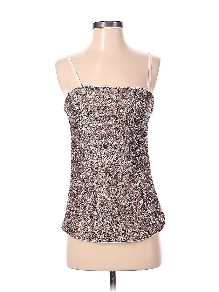 Express Tube Top Size: Small Silver Tops - used. 95% RAYON, 5% SPANDEX, Tube, | Express Tube Top Silver Tube Tops - Used - Size Small Glamorous Sleeveless Vest Top, Spring Strapless Sequin Tops, Strapless Sequin Tops For Spring, Glamorous Sleeveless Summer Camisole, Glamorous Summer Tank Camisole, Glamorous Sleeveless Camisole, Spring Sequin Sleeveless Camisole, Spring Sleeveless Sequin Camisole, Glamorous Sleeveless Camisole For Spring