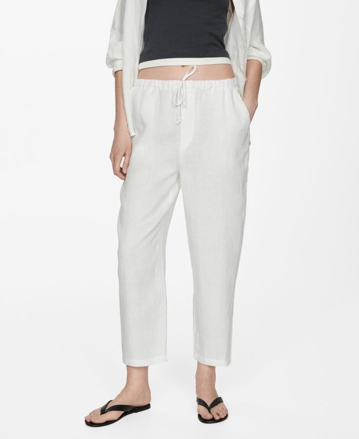 in stock Relaxed Bottoms For Spring Day Out, Relaxed Trousers For Daywear, Casual Relaxed Fit Daywear Bottoms, Casual Relaxed Fit Bottoms For Daywear, Relaxed Tapered Leg Bottoms For Daywear, Casual Summer Daywear Pants, Casual Summer Pants For Daywear, Relaxed Fit Ankle-length Daywear Bottoms, Relaxed Fit Pants For Summer Daywear