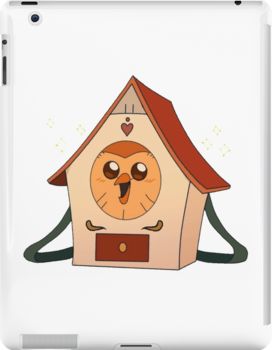 an animal house with a clock on it's face