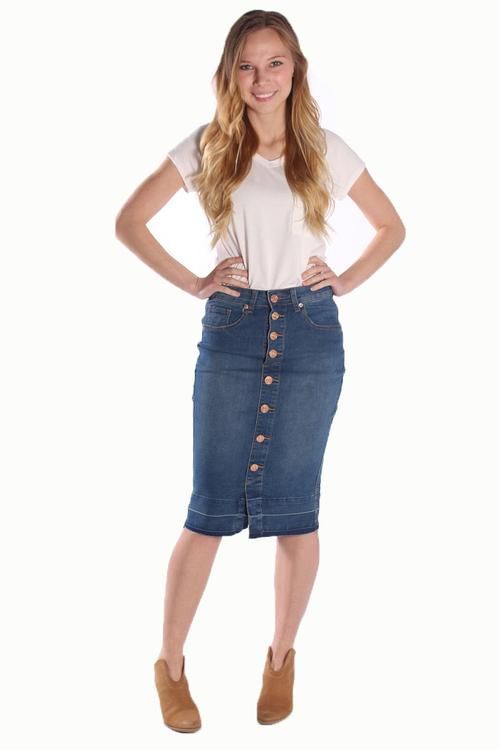 Eastland Denim Skirt Chic Stretch High Rise Skirt, Chic Relaxed Mid-rise Skirt, Chic Mid-rise Relaxed Skirt, Chic Mid-rise Relaxed Skirt Bottoms, Chic Mid-rise Skirt With Pockets, Chic Stretch Mid-rise Denim Skirt, Chic Mid-rise Skirt For Spring, Chic Mid-rise Denim Skirt With Pockets, Trendy Mid-rise Lined Skirt