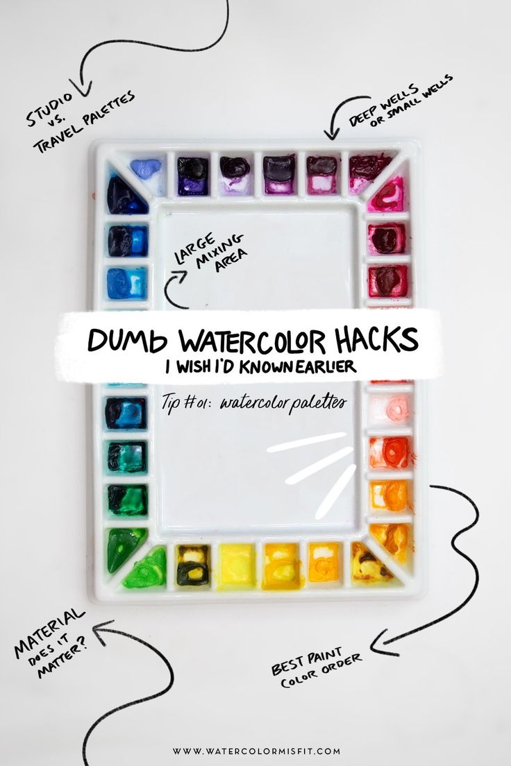 the watercolor hacks for kids to learn how to use them in their art projects