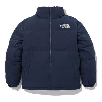 THE NORTH FACE Logo Winter Puffer Jacket 'Navy' NJ1DN77B The North Face Down Outerwear For Cold Weather, The North Face Puffer Jacket For Fall Winter Sports, The North Face Puffer Outerwear For Outdoor, Navy Puffer Outerwear For Cold Weather, Sporty Down Outerwear By The North Face, The North Face Winter Puffer Outerwear, The North Face Puffer For Cold Weather, The North Face Cold Weather Puffer Outerwear, The North Face Puffer Outerwear For Cold Weather