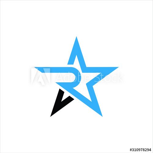 star and arrow logo design with blue color on white background, suitable for any business or company