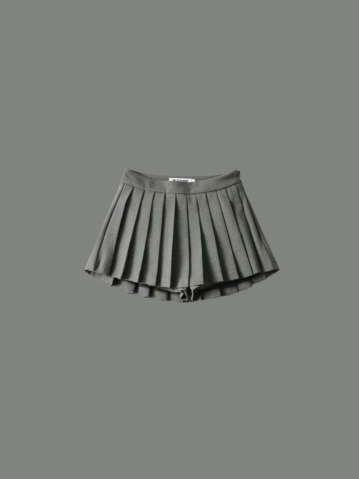 Pleated Mini School Skort Teen Aesthetic, Skater Vibes, Buckle Skirt, Under Shorts, Y2k Party, Gothic Boots, Aesthetic Clothing Stores, Crop Pullover, Tennis Style