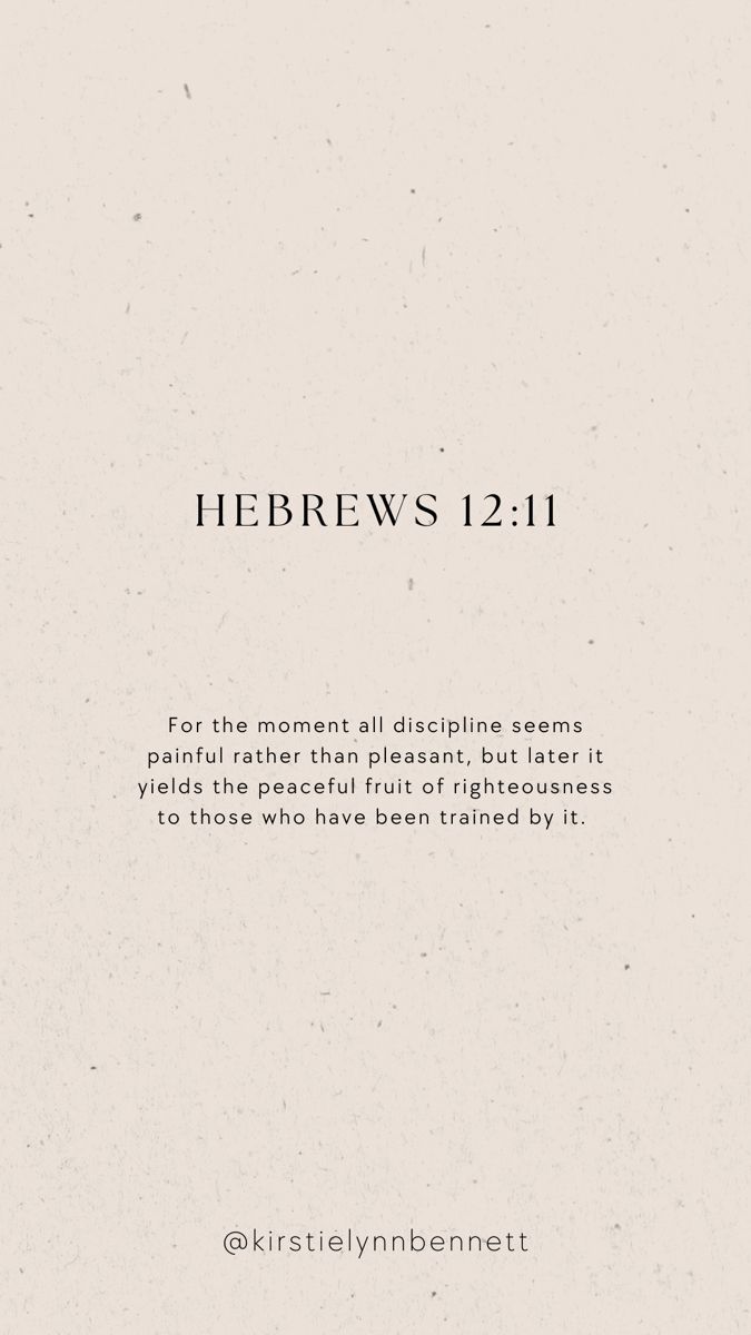 the front cover of hebrews 12 11