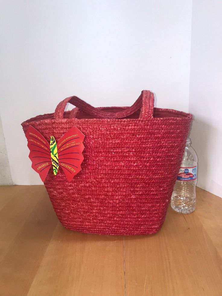 AMARIGE DE GIVENCHY BRAIDED WICKER BAG WITH HANDLES Beach Tote GWP New With Tags. Condition is New. Shipped with USPS Priority Mail. Wicker Bags, Beach Tote, Straw Bag, Givenchy, Makeup Bag, Profile Picture, Women Men, Straw, Handles