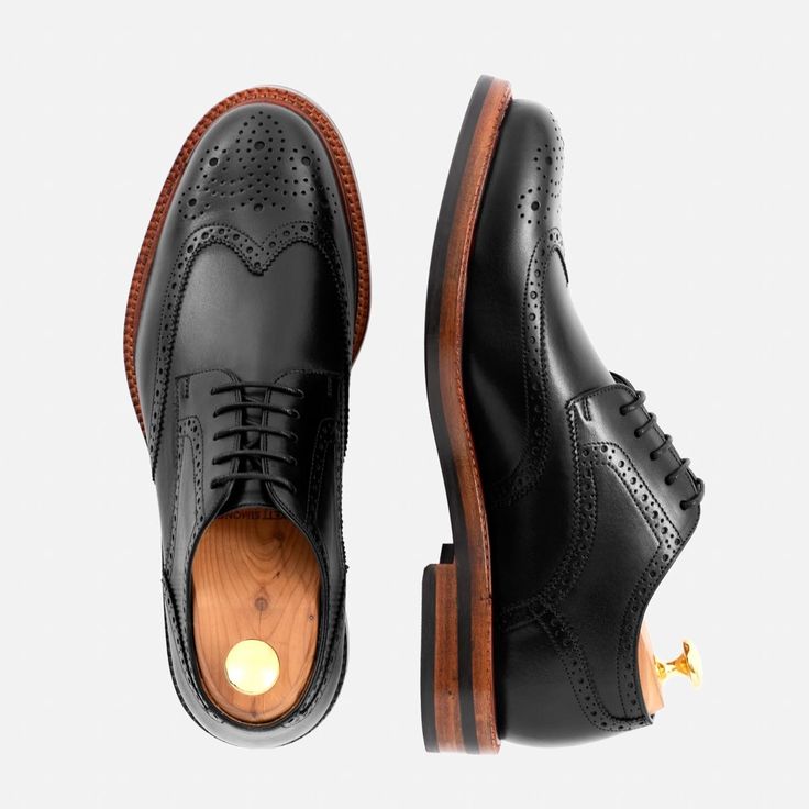 An exciting shoe for every day. The distinct design of the Kent Derbies help them stand-out from the rest. Attractive details like a cool wingtip, hand-punched broguing and chunky outsoles help to display your whimsical side. But, the solid construction and durable materials signal that you value quality and longevity too. The Kent Derbies look great with everything from a relaxed suit to jeans, and will elevate even the most basic look. This product is made from full-grain calfskin leather sour Wingtip Oxford Lace-up Shoes With Textured Sole, Textured Sole Wingtip Oxfords, Black Wingtip Lace-up Shoes With Textured Sole, Black Wingtip Oxfords With Textured Sole, Black Wingtip Oxfords With Perforated Toe Box, Black Wingtip Brogue Lace-up Shoes, Black Wingtip Derby Shoes, Black Wingtip Dress Shoes With Brogue Detailing, Masculine Wingtip Leather Shoes With Brogue Detailing