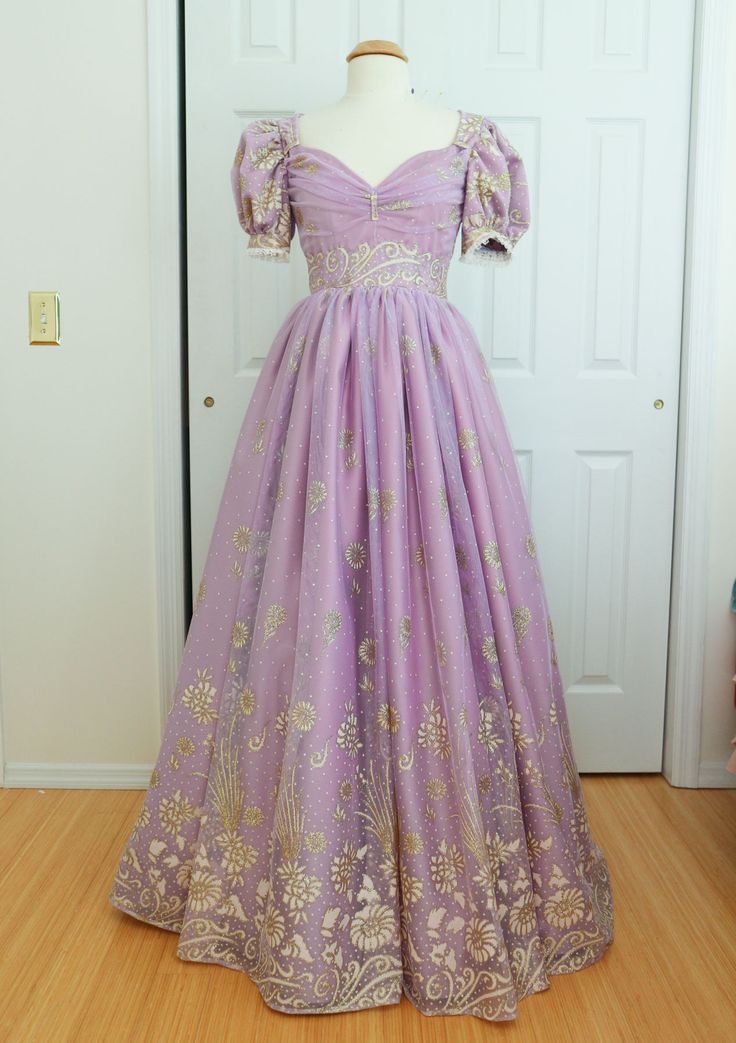 It took me longer than it should have, but here is part two of making my Rapunzel inspired 1820’s dress! If you missed part one, it can be read here. And I’ll be picking up right where … Rapunzel Style Inspired Outfits, Rapunzel Aesthetic Dress, Rapunzel Dress Aesthetic, Rapunzel Inspired Prom Dress, Rapunzel Dress Inspired, Rapunzel Prom Dress, Rapunzel Inspired Outfit, Rapunzel Inspired Dress, 1820s Dress